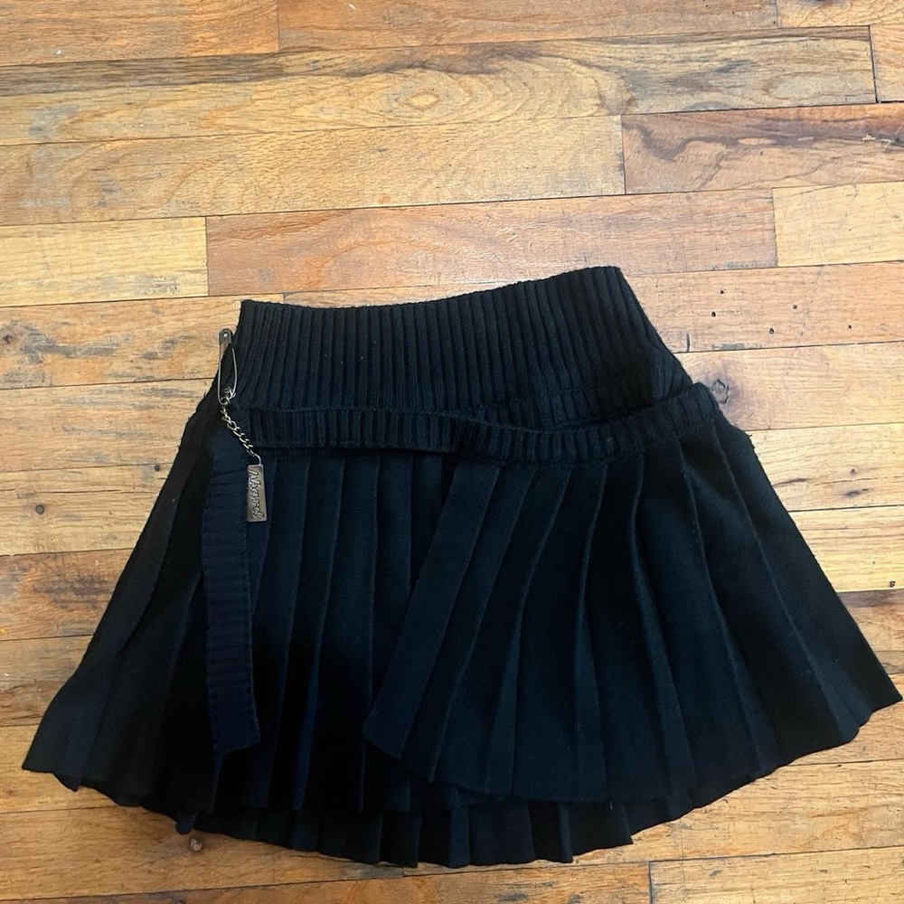 Knit Black Mini Skirt
